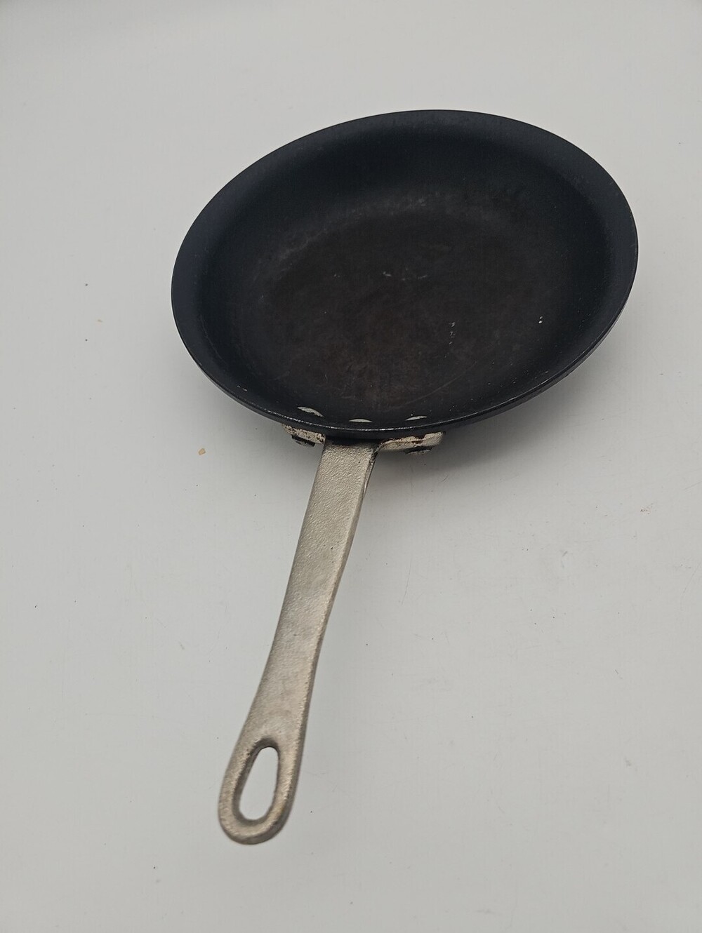 Vintage Commercial Aluminum 8.5" Mini Wok Pan G175HC Calphalon C-20 Toledo USA